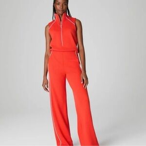 SPANX Red Wide Leg Jumpsuit